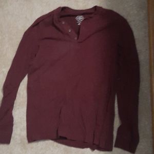 St. John's Bay size Medium maroon dress shirt